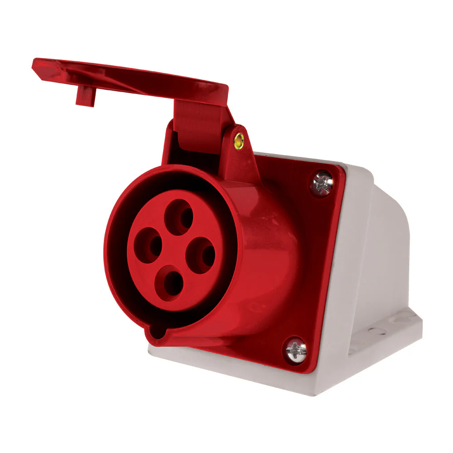 Enchufe de Pared Industrial Hembra Sobrepuesta Ip44, 16A, 380V, 3P+T