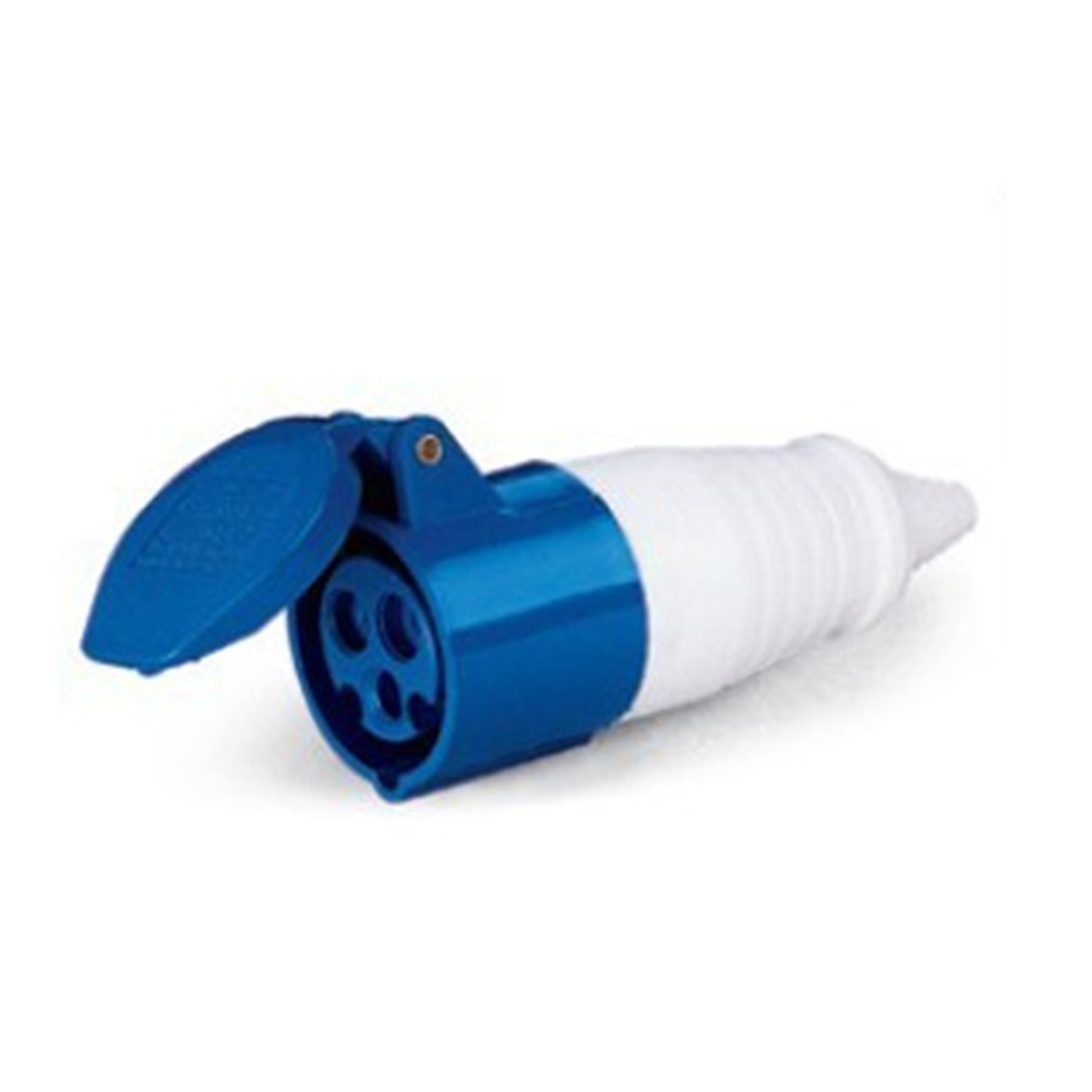 Enchufe de Pared Industrial Hembra Volante Ip44, 32A, 220V, 2P+T