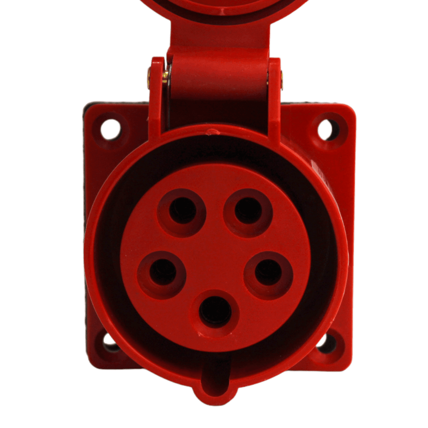 Enchufe de Pared Industrial Hembra Sobrepuesta Ip44, 32A, 380V, 3P+N+T