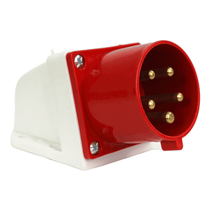Enchufe de Pared Industrial Macho Sobrepuesto Ip44. 32A. 380V. 3P+N+T