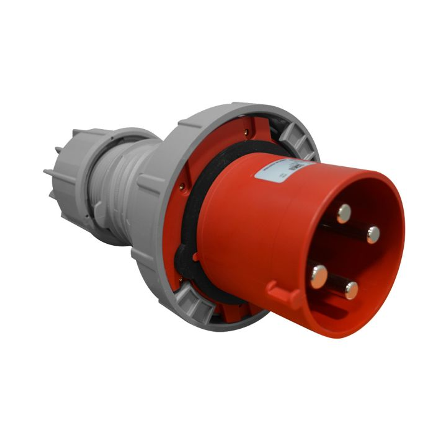 Enchufe de Pared Industrial Macho Volante Ip67.16A.380V.3P+N+T