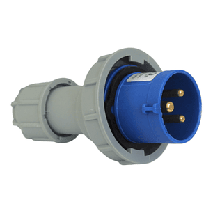 Enchufe de Pared Industrial Macho Volante Ip67.32A.220V.2P+T