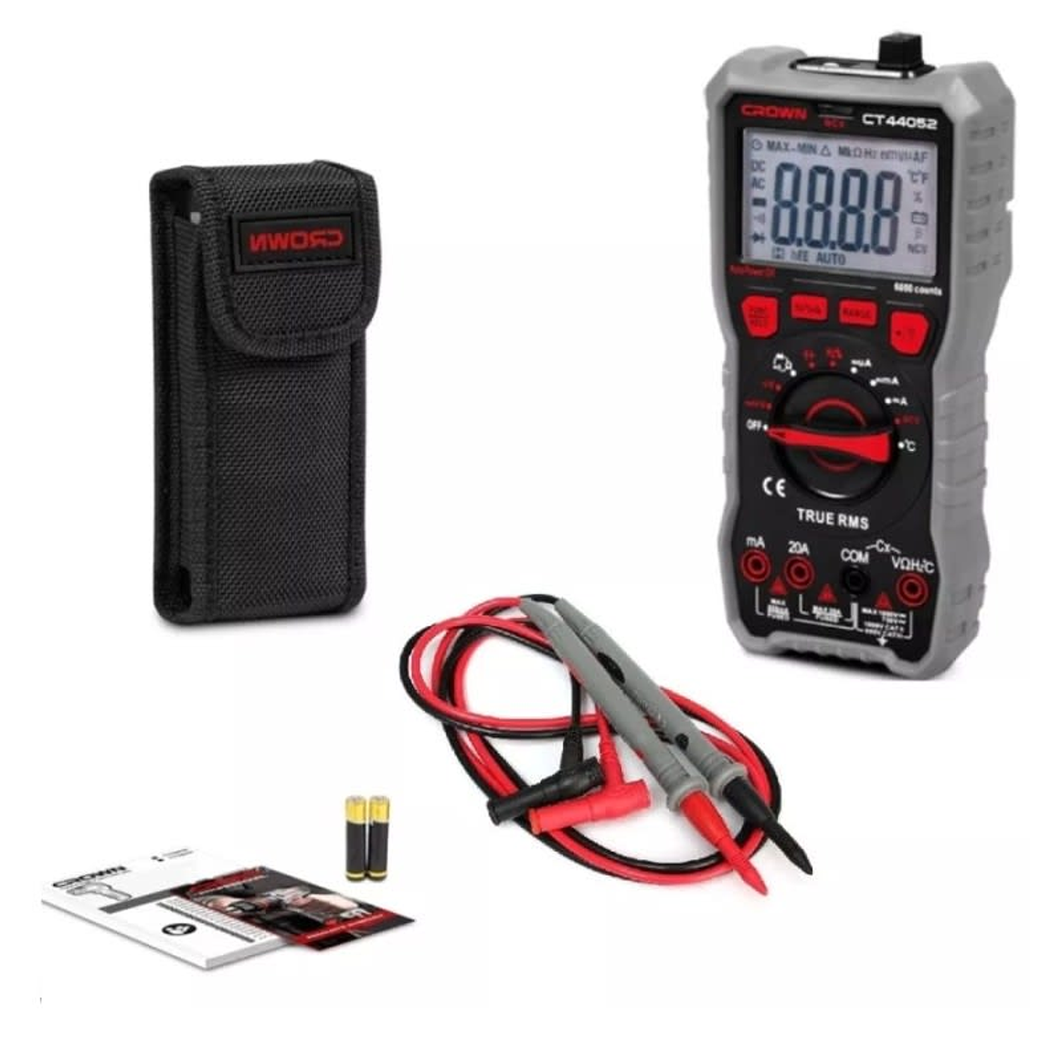 Tester Multimetro digital 750v Profesional Crown CT44052