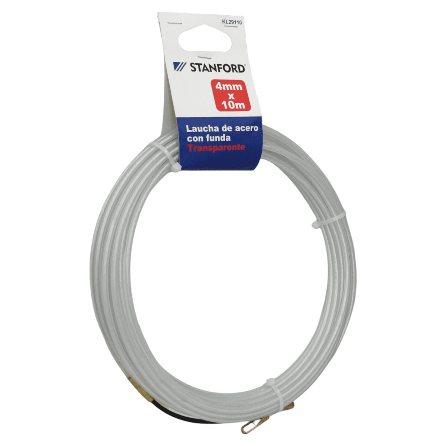 Laucha de Acero con Funda Transp. 4mm 10M Stanford