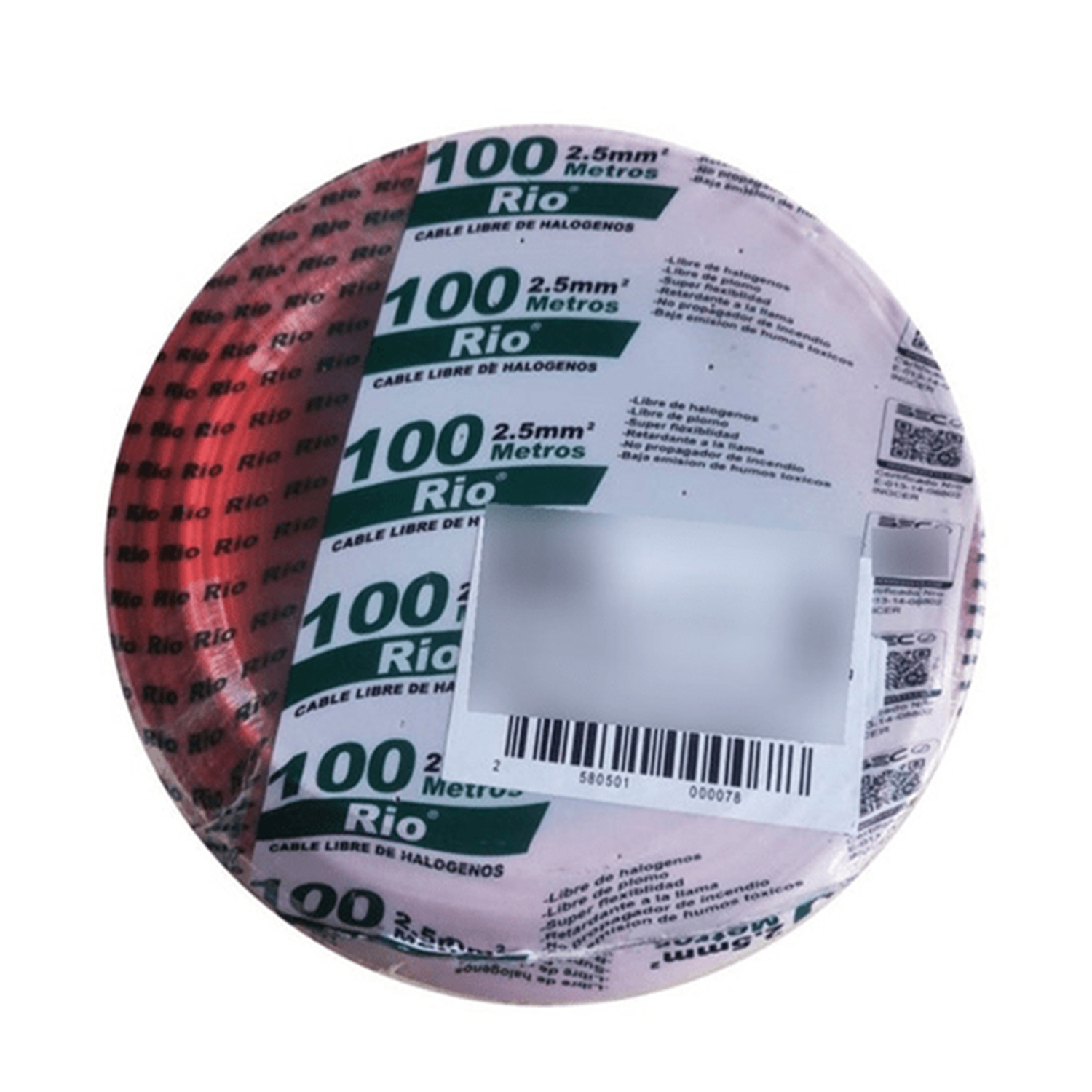 Cable EVA 1.5 MM2 ROJO 1000M/CARRETE