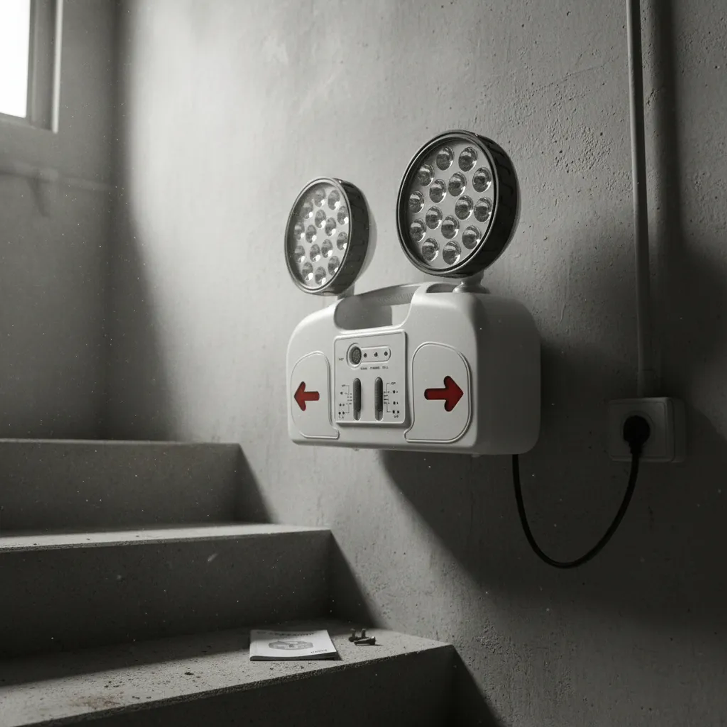 Lampara De Emergencia 2 Focos Led Stanford Certificado Sec 3