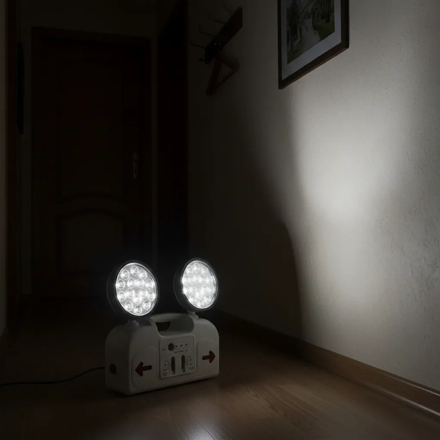 Lampara De Emergencia 2 Focos Led Stanford Certificado Sec 4