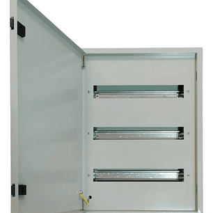 Tablero Metálico Sobrepuesto 54 Circuitos Ip41 Ral7032 Dex