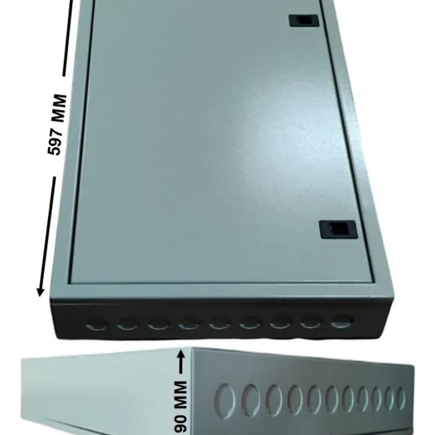 Tablero Metálico Sobrepuesto 54 Circuitos Ip41 Ral7032 Dex 5