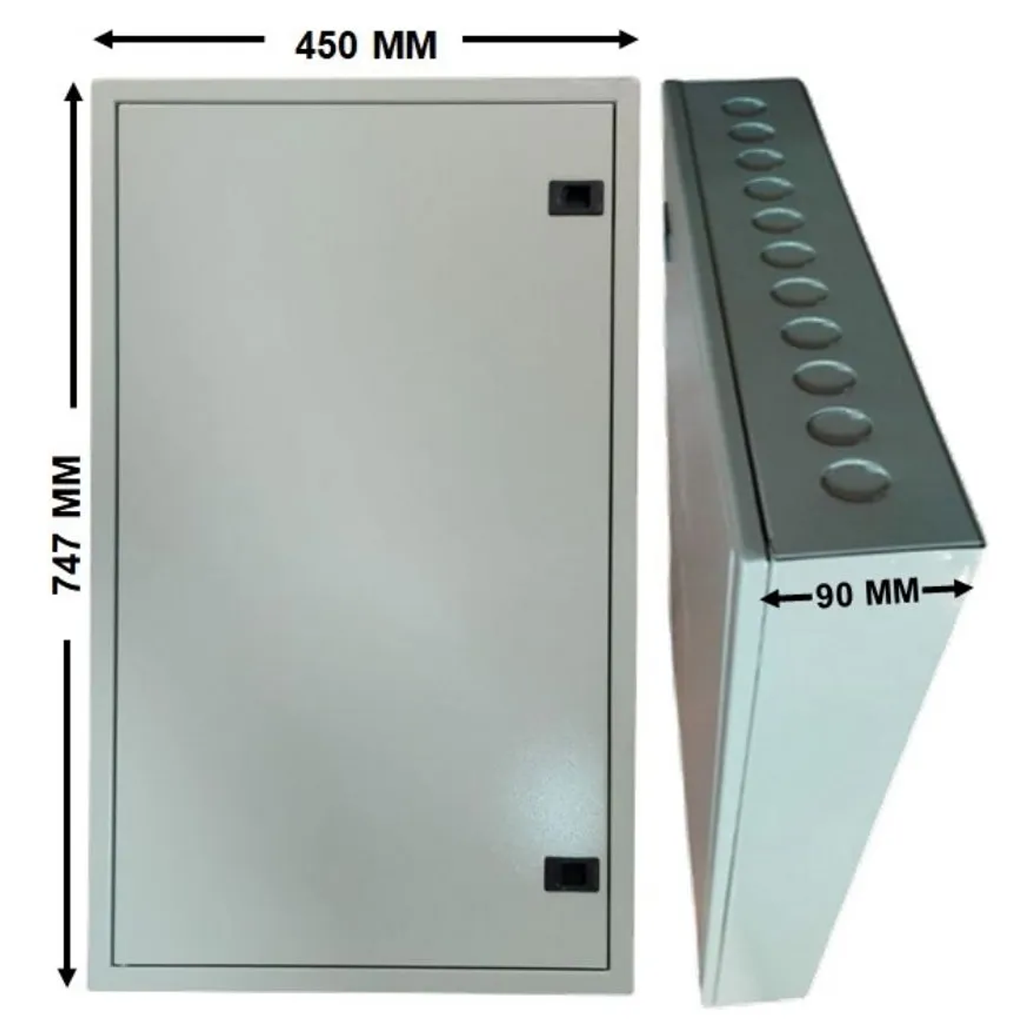 Tablero Metalico Sobrepuesto 72 Modulos IP41 Ral7032 Dex 3
