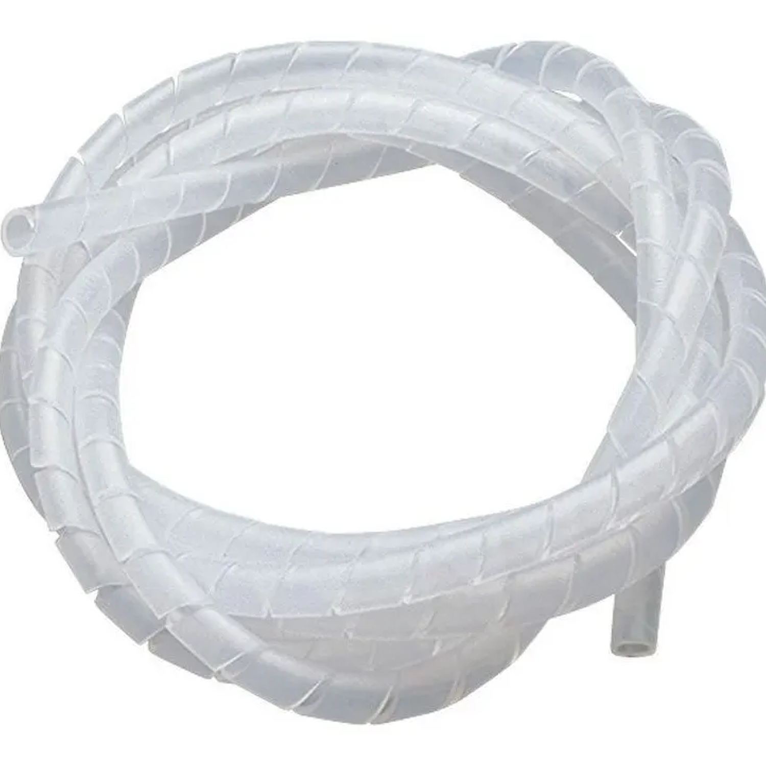 Funda Espiral 10mm X 10metros Plastica Organizador De Cables Blanco 4