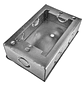 Caja Chuqui Metalica Pregalvanizada 118x76x40mm Dex - Miniatura 3