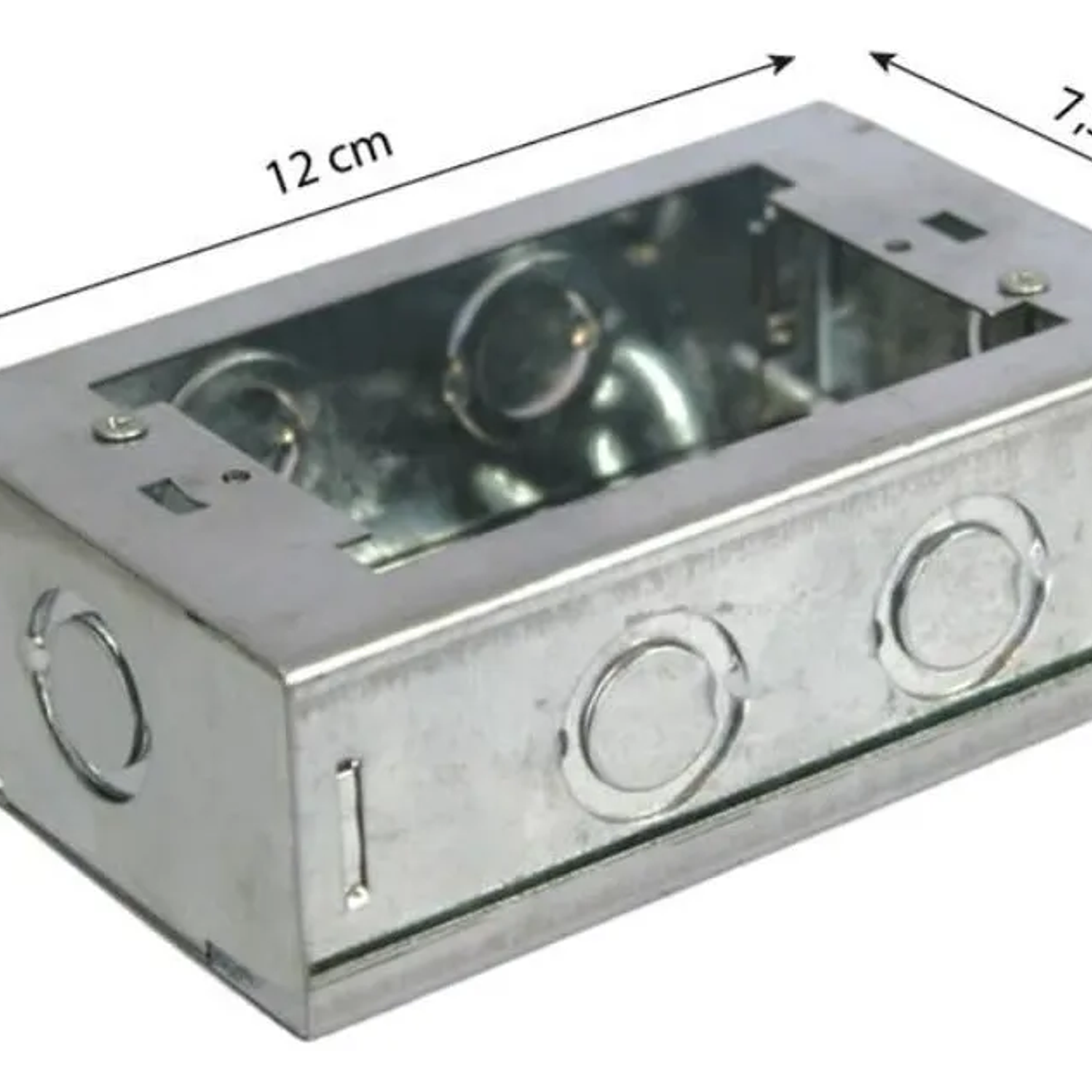 Caja Chuqui Metalica Pregalvanizada 118x76x40mm Dex 4