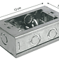 Caja Chuqui Metalica Pregalvanizada 118x76x40mm Dex - Miniatura 4