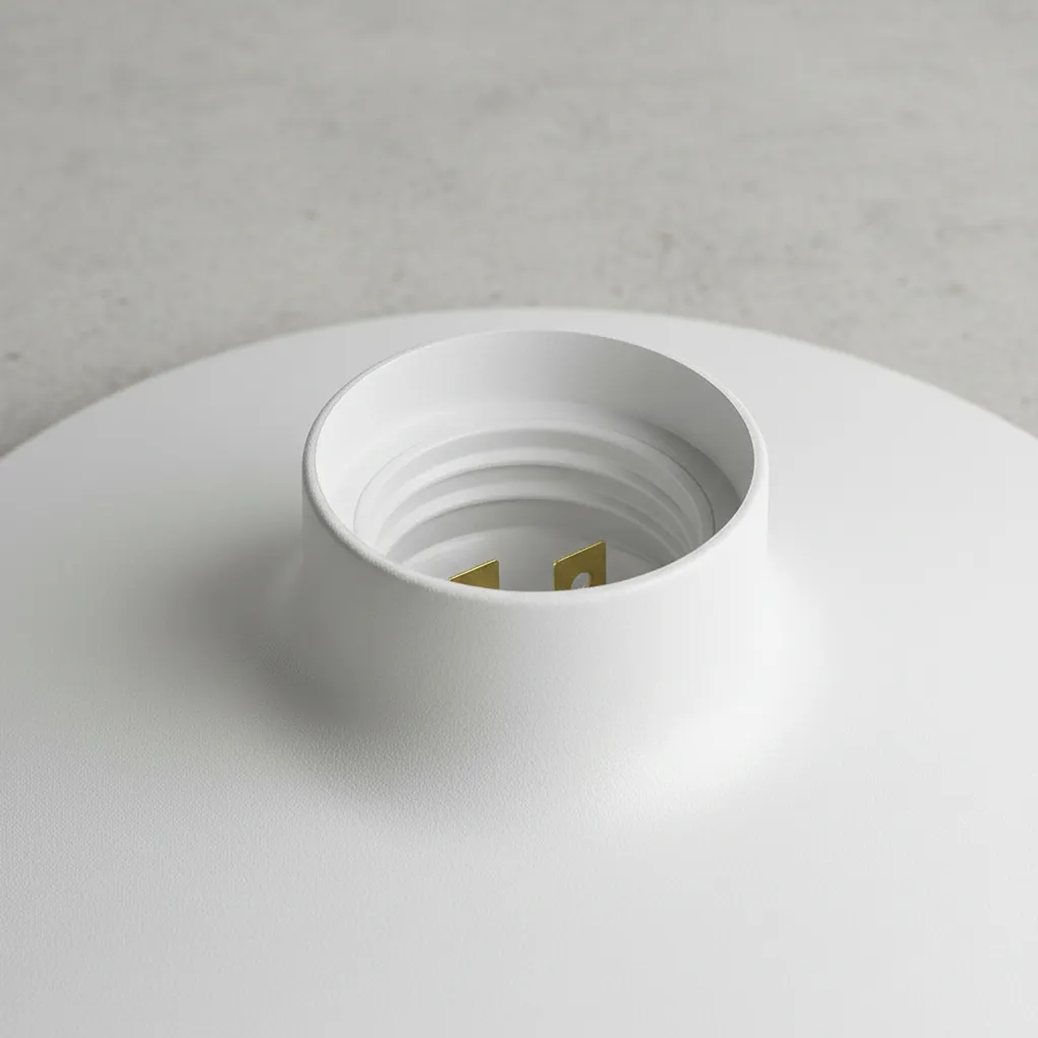 Soquete Portalámpara Redonda Blanco 250v E27 150w Cert Sec 3