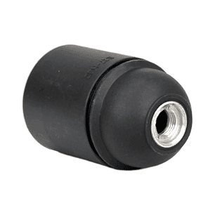 Soquete Portalámpara Volante Conector Rosca E27 250v 4a Sec Negro