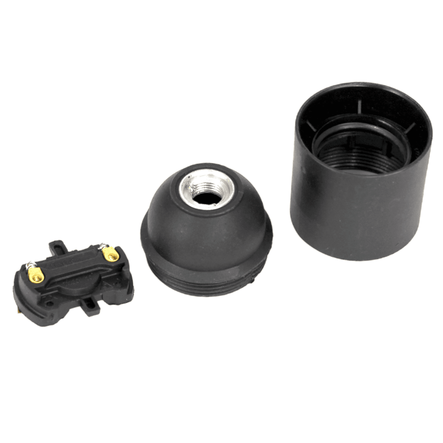 Soquete Portalámpara Volante Conector Rosca E27 250v 4a Sec Negro 6