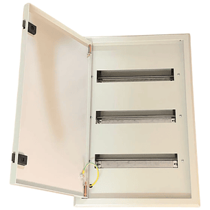 Tablero Metálico Embutido 45 Circuitos Ip41 Ral7032 Dex