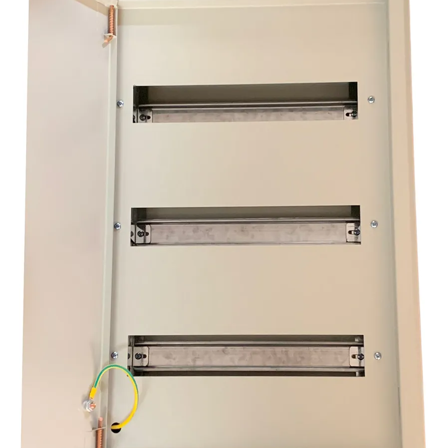 Tablero Metálico Embutido 45 Circuitos Ip41 Ral7032 Dex 3