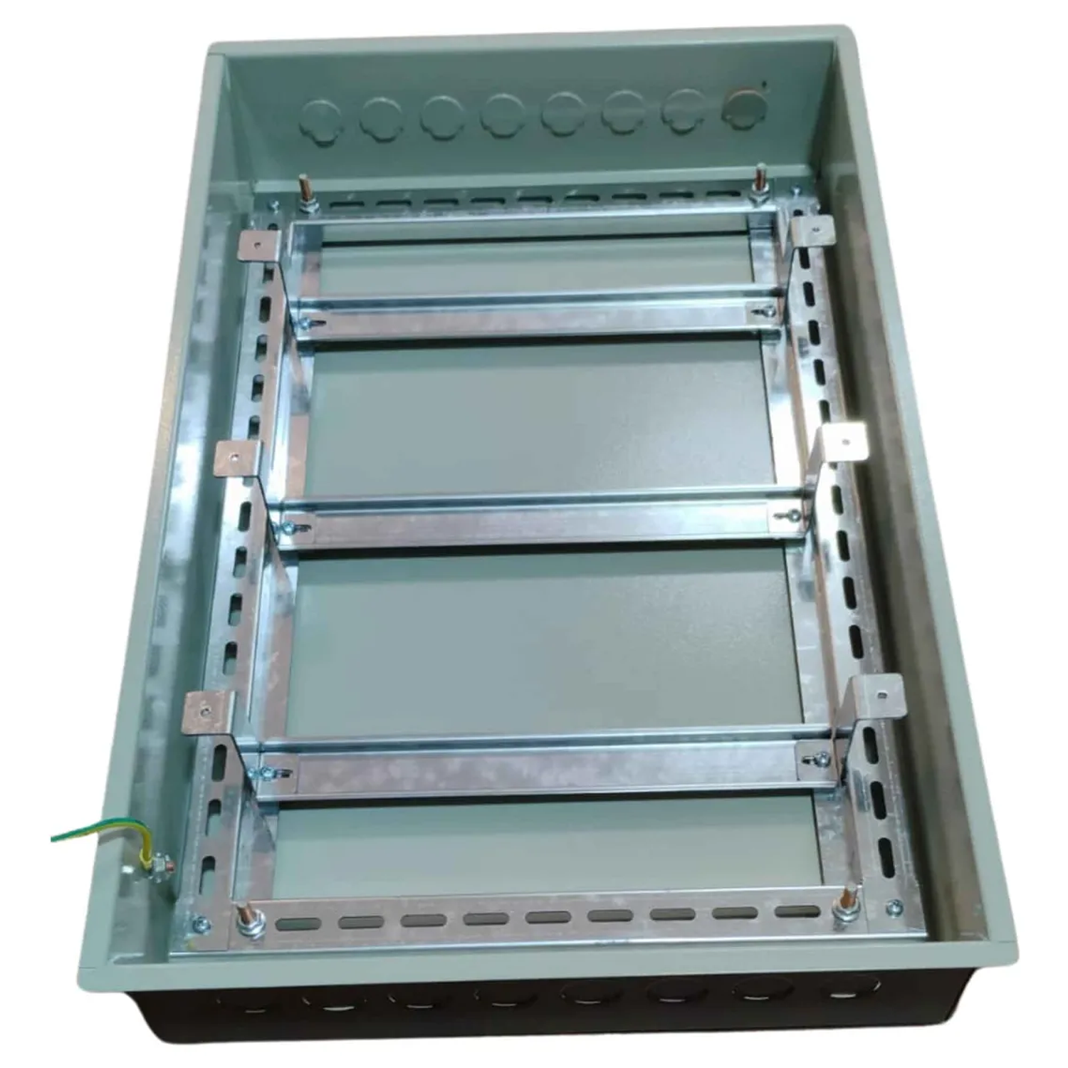 Tablero Metálico Embutido 45 Circuitos Ip41 Ral7032 Dex 4