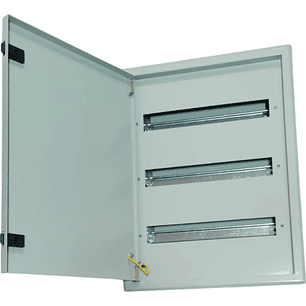 Tablero Metálico Embutido 54 Circuitos Ip41 Ral7032 Dex