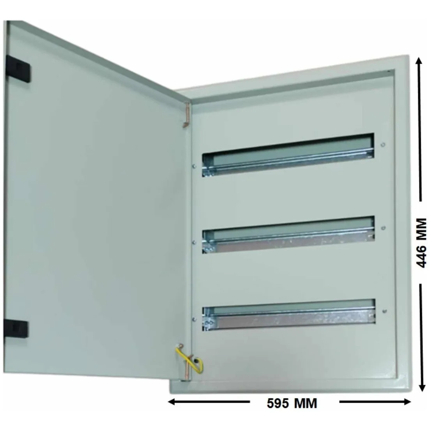 Tablero Metálico Embutido 54 Circuitos Ip41 Ral7032 Dex 3