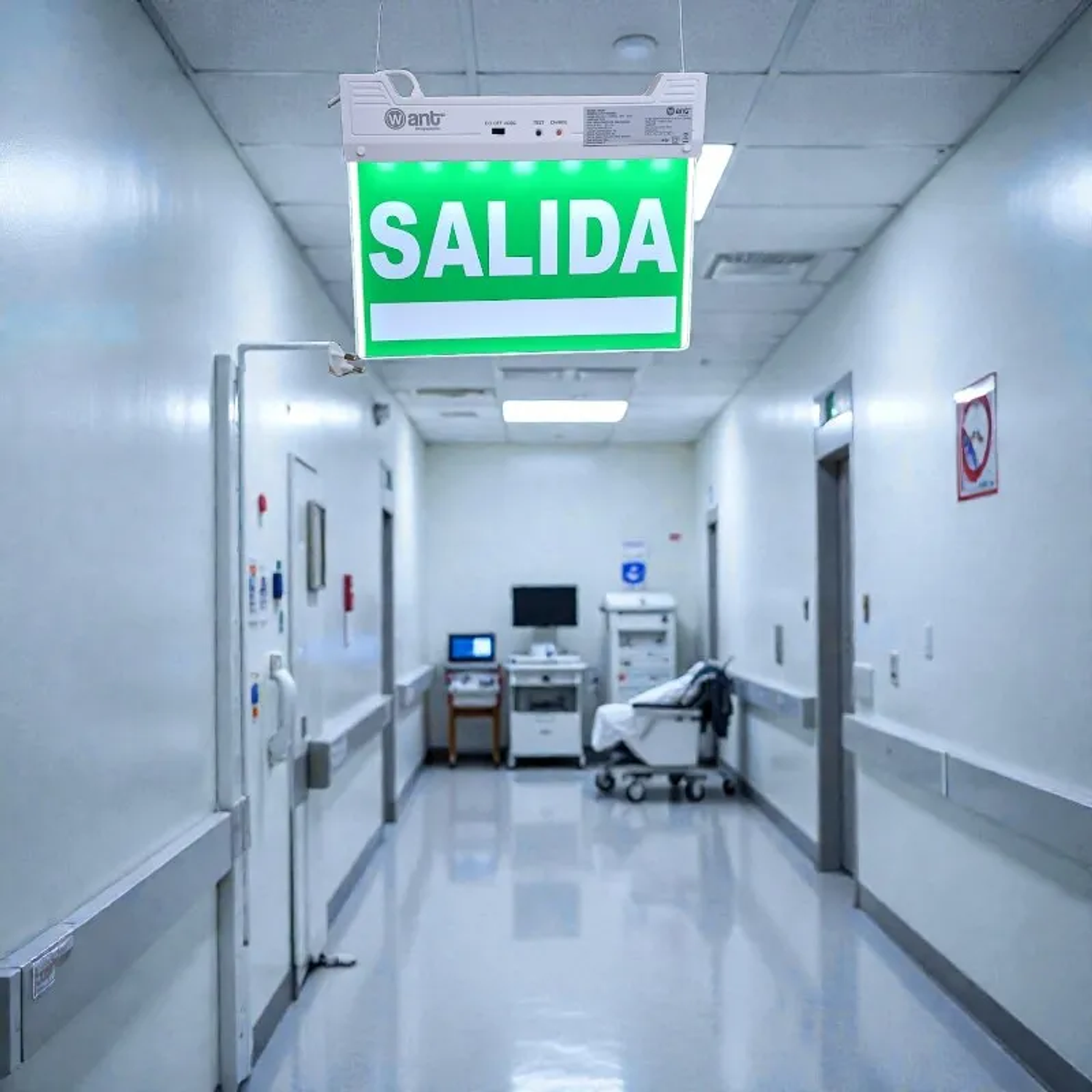 Letrero Led Salida De Emergencia Con Batería Recargable Sec 3