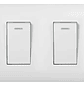 Interruptor Doble Conmutador 10a 250v 9/24 Blanco Sec Want - Miniatura 1