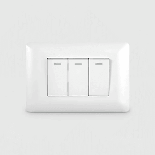 Interruptor Triple Blanco 10a 250v Certificado Sec Want