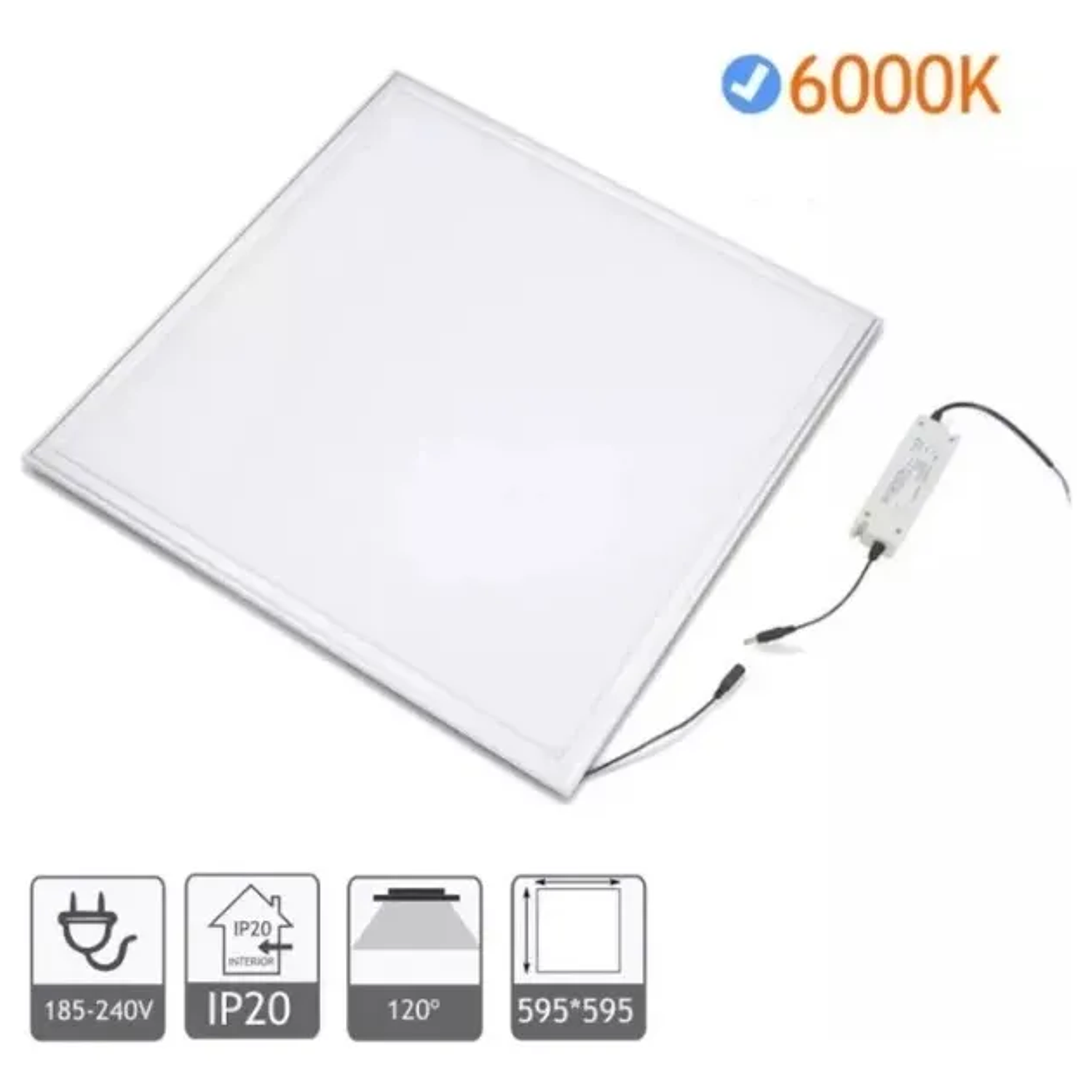 Panel Led Cuadrado Embutido 60x60x30mm 40w 6500k Daumer 3