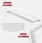 Marco Para Sobreponer Panel Plafón Led 120x30 X6,5 Blanco - Miniatura 7