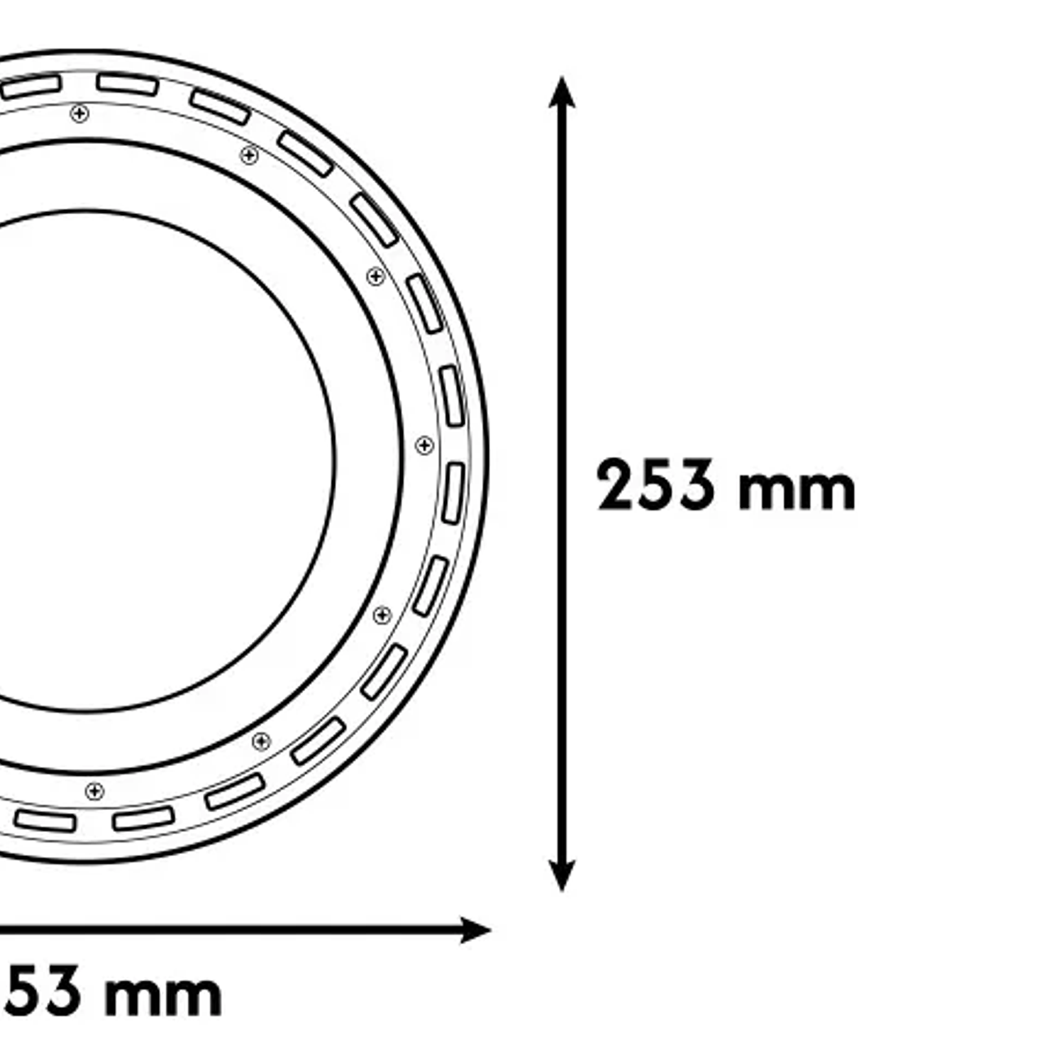 Campana Led Ufo Slim 100w Luz Fría 6500k Ip65 Daumer 6