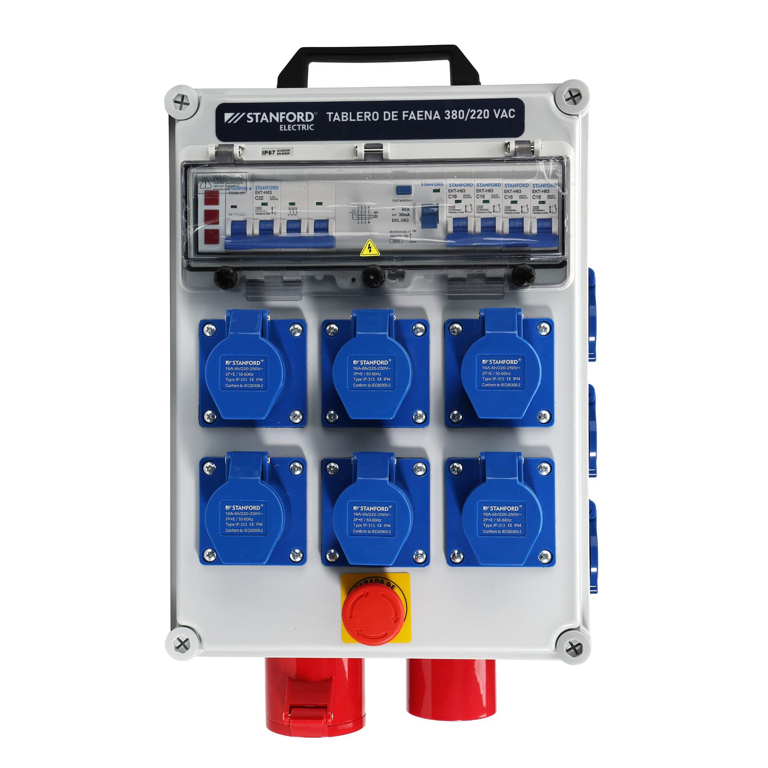 Tablero De Faena Portátil Parada De Emergencia Ip66 Stanford 2