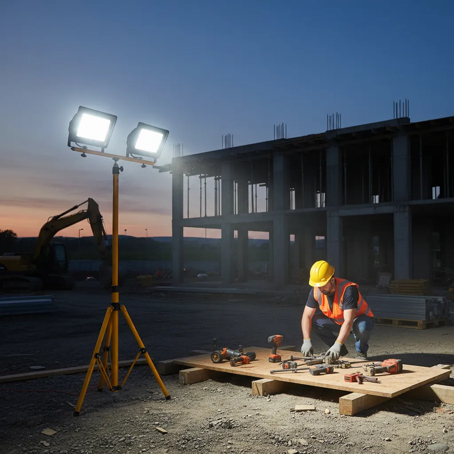 Pack 2 Foco Led 100w Sec Y Soporte Atril Trípode 150cm 1