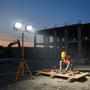 Pack 2 Foco Led 100w Sec Y Soporte Atril Trípode 150cm