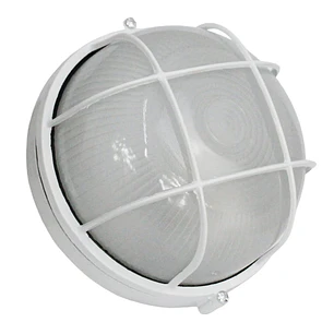 Foco Tortuga Exterior Redonda Con Rejilla E27 60w Ip54