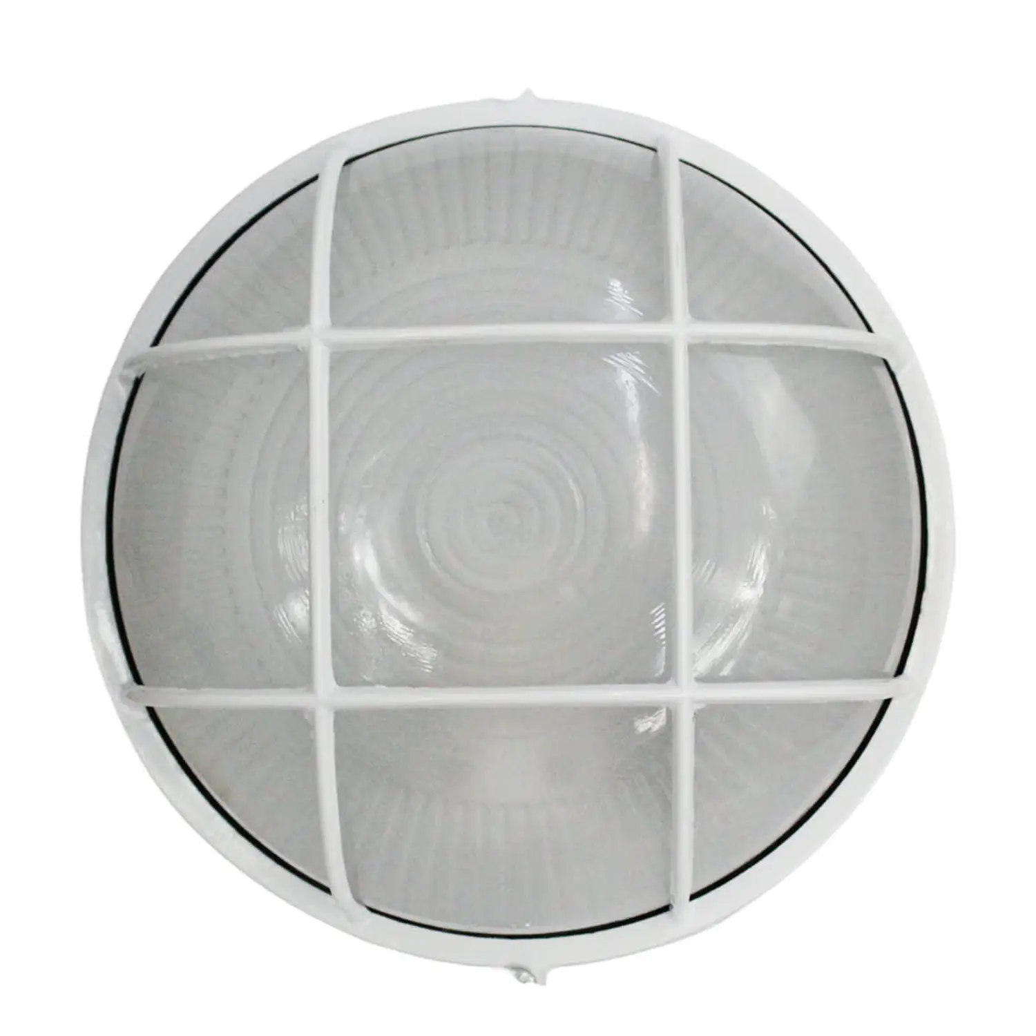 Foco Tortuga Exterior Redonda Con Rejilla E27 60w Ip54 2