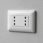 Tomacorriente Enchufe Doble Blanco Punteado 10/16a 220v Sec