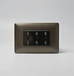 Tomacorriente Enchufe Triple Café Puenteado 10/16a 220v Sec - Miniatura 3