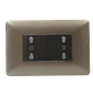 Tomacorriente Enchufe Doble Café Puenteado 10/16a 220v Sec - Miniatura 1
