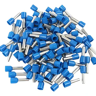 Terminal Ferrul Ferrule 2.5mm Azul 100und Cable 14 Awg