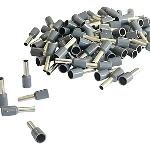 Terminal Ferrul 4mm Gris 100und Cable 12 Awg