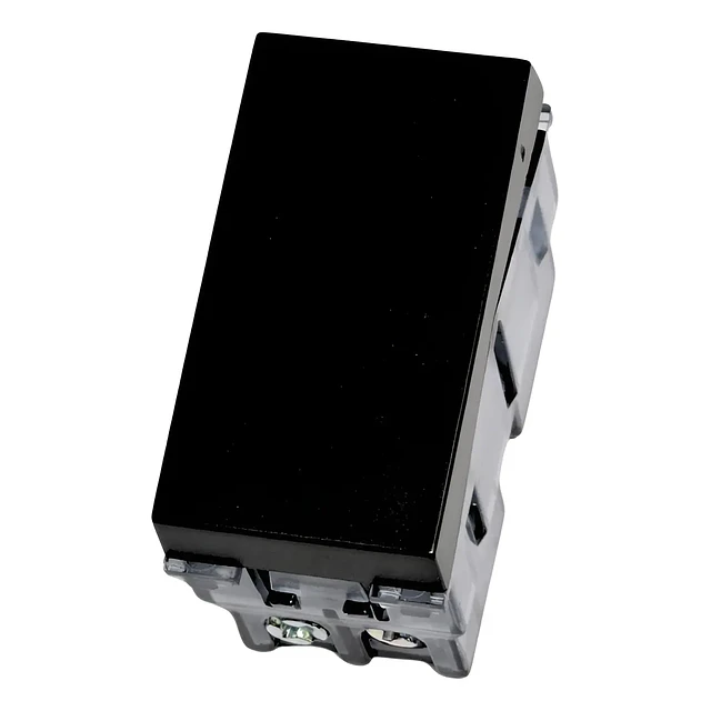 Modulo Interruptor Simple 10a 250v 9/12 Negro Stanford