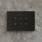 Tomacorriente Enchufe Triple Negro Puenteado 10/16a 220v
