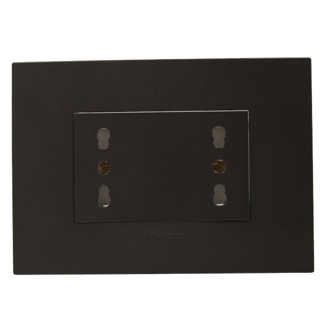 Tomacorriente Enchufe Doble Negro Punteado 16a 220v Sec.