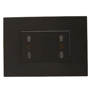 Tomacorriente Enchufe Doble Negro Punteado 16a 220v Sec.
