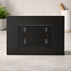 Tomacorriente Enchufe Doble Negro Punteado 16a 220v Sec.