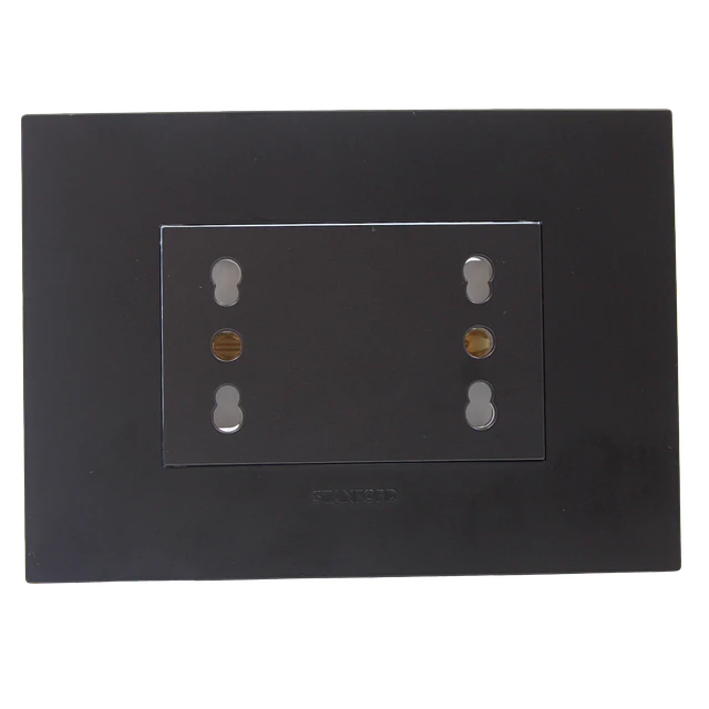 Tomacorriente Enchufe Doble Grafito Puenteado 10/16a 220v
