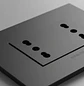 Tomacorriente Enchufe Doble Grafito Puenteado 10/16a 220v - Miniatura 3