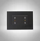 Tomacorriente Enchufe Doble Grafito Puenteado 10/16a 220v - Miniatura 4